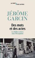 Descarga gratuita de libros de iphone DES MOTS ET DES ACTES  (edición en francés) CHM PDF (Literatura española) 9782073058317