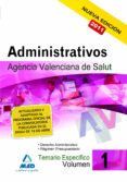 administrativos de la agencia valenciana de salud. temario especi fico. vol. i-9788467661217 administrativos de la agencia valenciana de salud. temario especi fico. vol. i-9788467661217