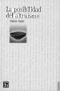 la posibilidad del altruismo-thomas nagel-9789681672126 la posibilidad del altruismo-thomas nagel-9789681672126