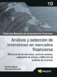 análisis y selección de inversiones en mercados financieros (ebook)-xavier brun-9788415330837 análisis y selección de inversiones en mercados financieros (ebook)-xavier brun-9788415330837
