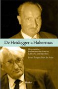 de heidegger a habermas-javier bengoa ruiz de azua-9788425418037 de heidegger a habermas-javier bengoa ruiz de azua-9788425418037