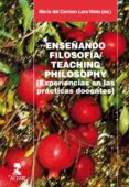 enseñando filosofía/teaching philosophy-9788478985937 enseñando filosofía/teaching philosophy-9788478985937