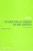 lo que fue la ciudad de mis sueños: poesia reunida (1988-1996)-laura ruiz montes-9788495408037 lo que fue la ciudad de mis sueños: poesia reunida (1988-1996)-laura ruiz montes-9788495408037