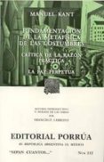 fundamentacion de la metafisica de las costumbres-immanuel kant-9789700772837 fundamentacion de la metafisica de las costumbres-immanuel kant-9789700772837