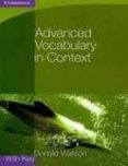 advanced vocabulary in context with answer key-donald s. watson-9780521140447 advanced vocabulary in context with answer key-donald s. watson-9780521140447