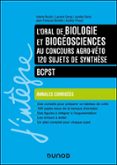 L'ORAL DE BIOLOGIE ET BIOGÉOSCIENCES AUX CONCOURS AGRO-VÉTO