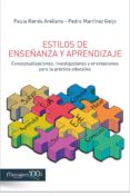 estilos de enseñanza y aprendizaje-pedro martinez geijo-paula renes arellano-9788427137547 estilos de enseñanza y aprendizaje-pedro martinez geijo-paula renes arellano-9788427137547