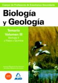 cuerpo de profesores de enseñanza secundaria: biologia y geologia : temario. volumen iii. biologia ii y fisica y quimica-9788466579247 cuerpo de profesores de enseñanza secundaria: biologia y geologia : temario. volumen iii. biologia ii y fisica y quimica-9788466579247