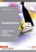 administratius corporacions locals catalunya. volumen ii-9788499375847 administratius corporacions locals catalunya. volumen ii-9788499375847