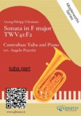 Audiolibros gratis para descargar torrents (TUBA PART) SONATA IN F MAJOR - CONTRABASS TUBA AND PIANO  de GEORG PHILIPP TELEMANN 9791221335347