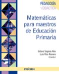 matematicas para maestros de educacion primaria-luis rico romero-9788436825657 matematicas para maestros de educacion primaria-luis rico romero-9788436825657