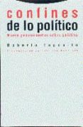 confines de lo politico nueve pensamientos sobre politica-roberto esposito-9788481641257 confines de lo politico nueve pensamientos sobre politica-roberto esposito-9788481641257