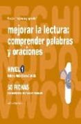 mejorar la lectura 1, comprender palabras y oraciones para niños de 6 a 7 años-jesus jarque garcia-9788498960457 mejorar la lectura 1, comprender palabras y oraciones para niños de 6 a 7 años-jesus jarque garcia-9788498960457