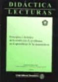 didactica lecturas: principios y metodos de la resolucion de prob lemas en el aprendizaje de las matematicas-luz manuel santos trigo-9789706251657 didactica lecturas: principios y metodos de la resolucion de prob lemas en el aprendizaje de las matematicas-luz manuel santos trigo-9789706251657