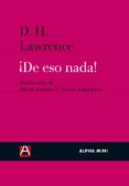 de eso nada-d. h. lawrence-9788492837267 de eso nada-d. h. lawrence-9788492837267