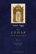 el zohar (vol. 6): traducido, explicado y comentado-simeon bar yochai-9788497775267 el zohar (vol. 6): traducido, explicado y comentado-simeon bar yochai-9788497775267