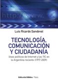 tecnologia, comunicacion y ciudadania (ebook)-9789876911467 tecnologia, comunicacion y ciudadania (ebook)-9789876911467