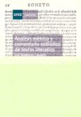 analisis metrico y comentario estilistico de textos literarios (35221cu01a01)-jose dominguez caparros-9788436245677 analisis metrico y comentario estilistico de textos literarios (35221cu01a01)-jose dominguez caparros-9788436245677