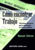 como encontrar trabajo-manuel olleros-9788480884877 como encontrar trabajo-manuel olleros-9788480884877