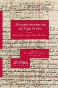 memoria manuscrita del siglo de oro en la biblioteca nacional de españa (ebook)-9788483592977 memoria manuscrita del siglo de oro en la biblioteca nacional de españa (ebook)-9788483592977