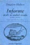informe desde la ciudad sitiada y otros poemas-zbigniew herbert-9788475173887 informe desde la ciudad sitiada y otros poemas-zbigniew herbert-9788475173887