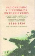 nacionalismo y ii republica en el pais vasco: estatutos de autono mia, partidos y elecciones: historia de accion nacionalista vas: 1930-1936-jose luis de la granja sainz-9788432313097 nacionalismo y ii republica en el pais vasco: estatutos de autono mia, partidos y elecciones: historia de accion nacionalista vas: 1930-1936-jose luis de la granja sainz-9788432313097