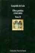 obra poetica (1946-2003) (t. ii)-leopoldo de luis-9788475225197 obra poetica (1946-2003) (t. ii)-leopoldo de luis-9788475225197
