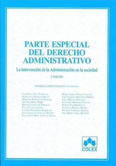 Portada de PARTE ESPECIAL DE DERECHO ADMINISTRATIVO  (2ª ED.)