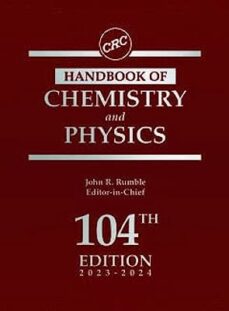 Descarga gratis los mejores libros para leer. CRC HANDBOOK OF CHEMISTRY AND PHYSICS
         (edición en inglés) (Literatura española)