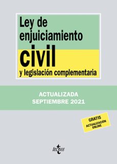 Libros en formato pdf descargados LEY DE ENJUICIAMIENTO CIVIL Y LEGISLACION COMPLEMENTARIA de  9788430982707 in Spanish