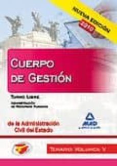 Yumara.it Cuerpo De Gestion De La Administracion Civil Del Estado. Temario. Volumen V. Turno Libre. Administracion De Recursos Humanos Image