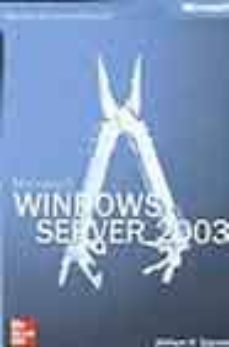 Portada de MICROSOFT WINDOWS SERVER 2003: MANUAL DEL ADMINISTRADOR