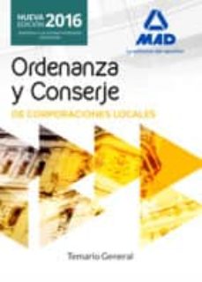 Portada de ORDENANZAS Y CONSERJES DE CORPORACIONES LOCALES. TEMARIO GENERAL