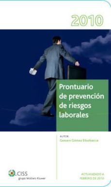 Portada de PRONTUARIO DE PREVENCION DE RIESGOS LABORALES 2010