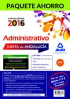 Valentifaineros20015.es Paquete Ahorro Administrativo Junta De Andalucía. (Incluye Temari Os Volumen 1, 2, 3 Y 4, Test, Supuestos Prácticos Y Acceso A Compus Oro) Image