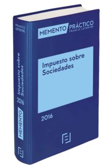 Portada de MEMENTO IMPUESTO DE SOCIEDADES 2016