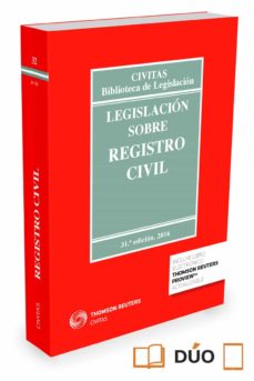 Descargar LEGISLACION SOBRE REGISTRO CIVIL gratis pdf - leer online