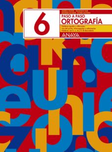 Portada de ORTOGRAFIA 6. PASO A PASO