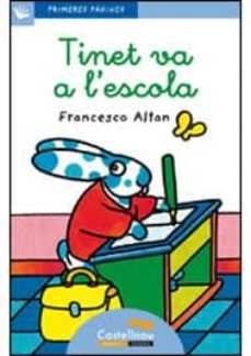 Portada de TINET VA A L ESCOLA (CURSIVA)