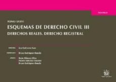 Portada de TOMO XXXVI ESQUEMAS DE DERECHO CIVIL III