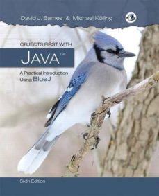 Descargar pdf de libros electrónicos gratis OBJECTS FIRST WITH JAVA: A PRACTICAL INTRODUCTION USING BLUEJ 9780134477367 de DAVID J. WARNES, MICHAEL KOLLING (Spanish Edition) 