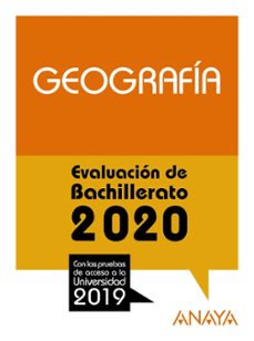 Portada de GEOGRAFIA: EVALUACION DE BACHILLERATO 2020 - PRUEBA ACCESO UNIVERSIDAD