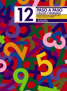Portada de PASO A PASO 12: CALCULO Y PROBLEMAS: DIVISION