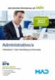 Portada de ADMINISTRATIVO/A DE LA DIPUTACION PROVINCIAL DE JAEN. TEMARIO Y TEST MATERIAS COMUNES
