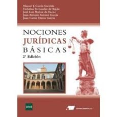 Portada de NOCIONES JURIDICAS BASICAS 2019
