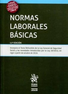 Portada de NORMAS LABORALES BASICAS (11ª ED.)
