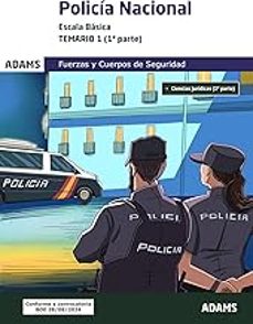 Portada de TEMARIO 1 POLICIA NACIONAL. ESCALA BASICA. FUERZAS Y CUERPOS DE SEGURIDAD