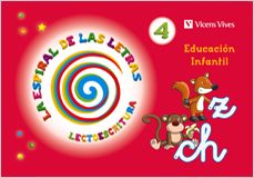 Portada de LA ESPIRAL DE LAS LETRAS LECTOESCRITURA 4 INFANTIL