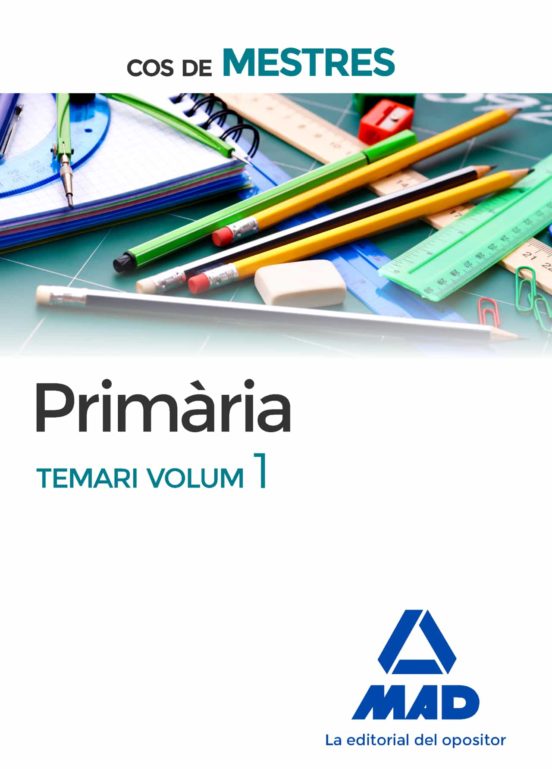 COS DE MESTRES PRIMÀRIA. TEMARI VOLUM 1 (edición en catalán)